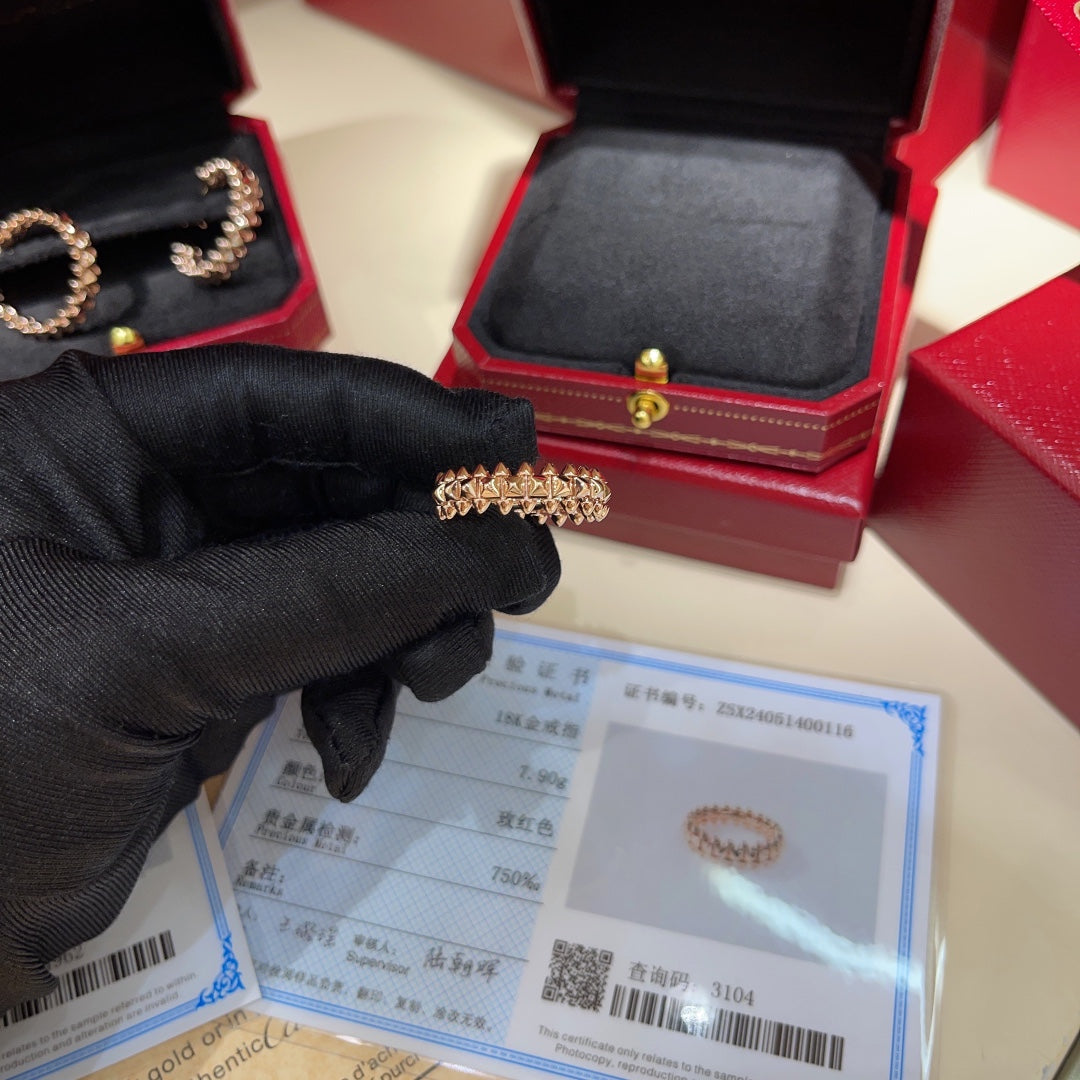 liuding 18k golden lingge couple ring jzc35