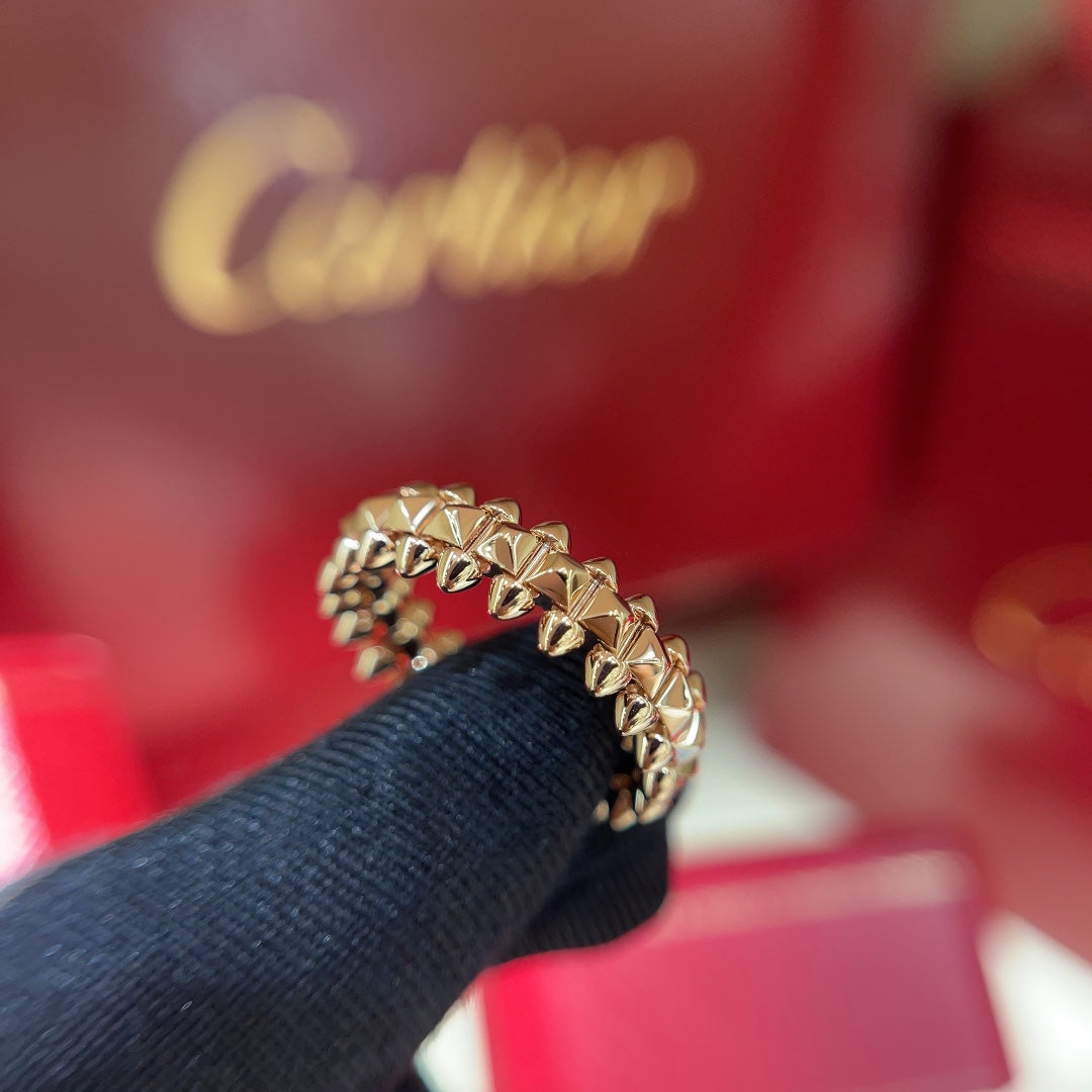 liuding 18k golden lingge couple ring jzc35