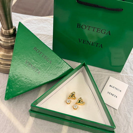 bv golden love diamond womens earrings ehc128