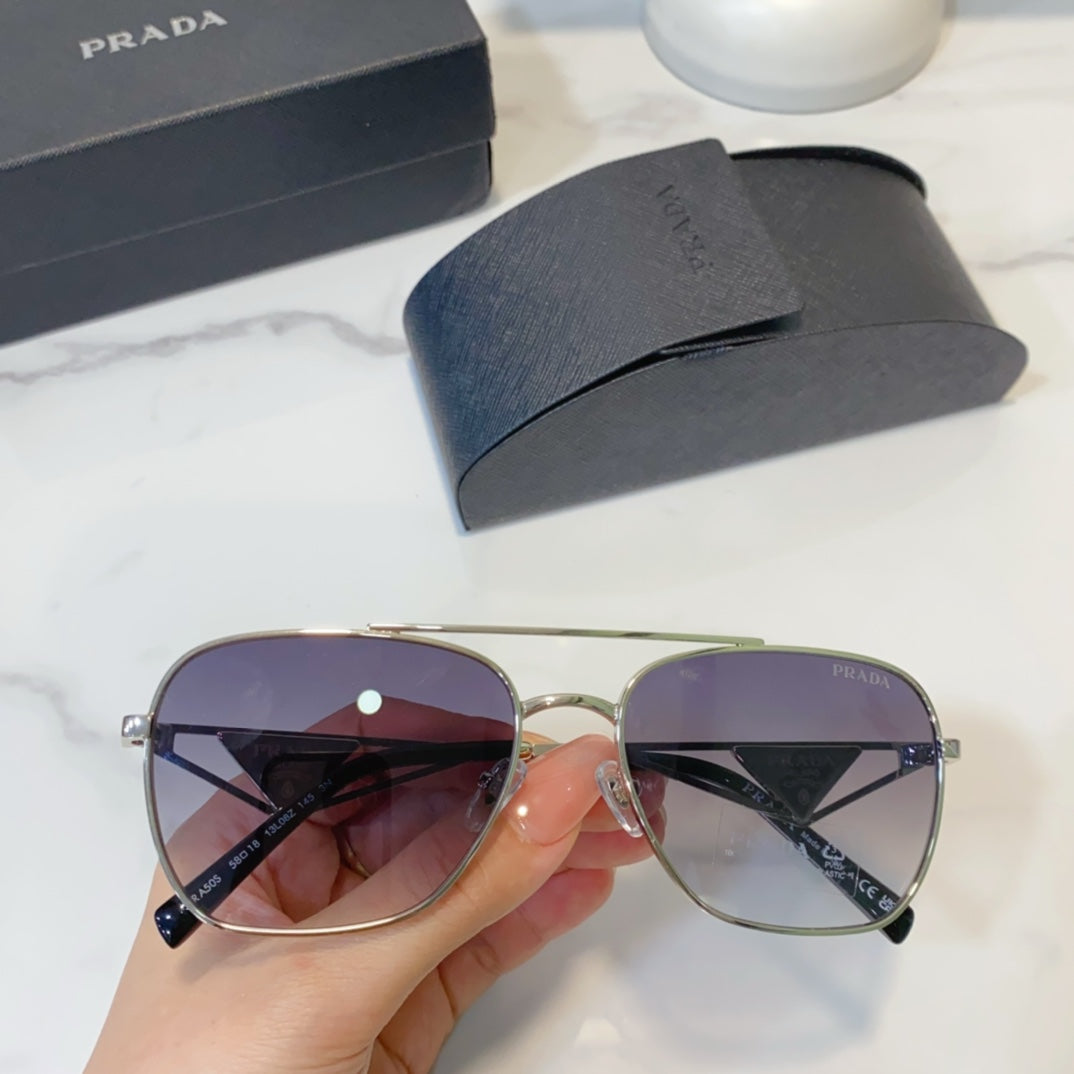 PRADA large frame large face pilot sunglasses YJB72