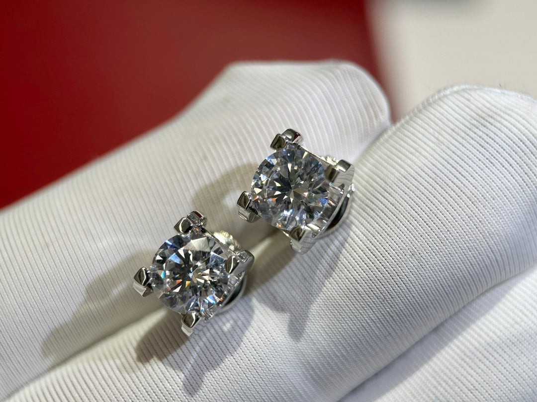 advanced c letter diamond earrings ehc158