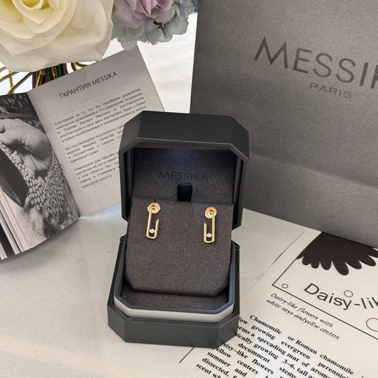 18k rose gold ripple light gold earrings ehc138