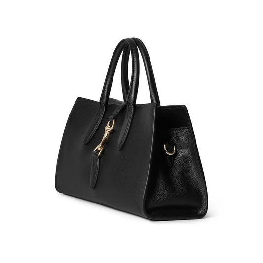 jackie series black medium 40cm single shoulder crossbody tote bag 795282