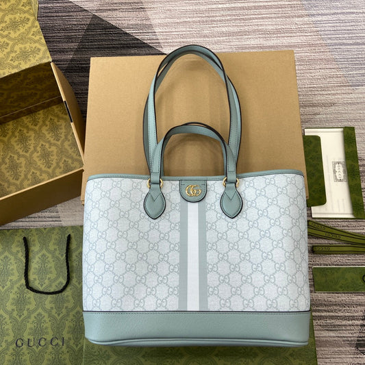 ophidia 31cm grey blue hand underarm tote bag 765043