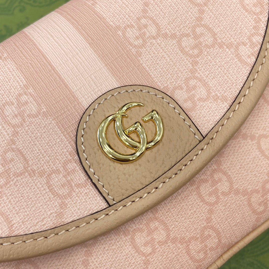 ophidia grey pink 31cm small cross shoulder tote bag 765043