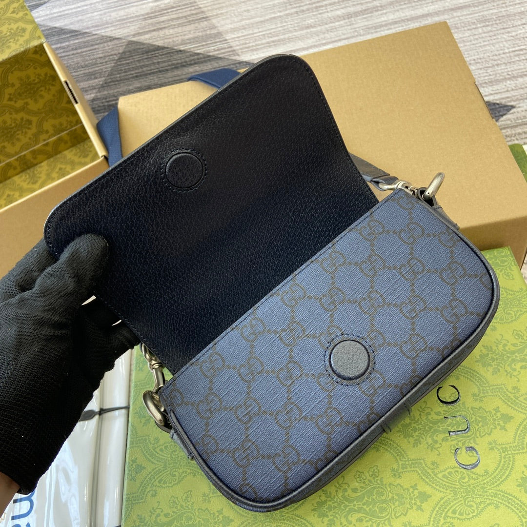 ophidia series blue tote crossbody mini shoulder backpack 795466