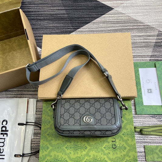 gg ophidia series gray tote crossbody mini shoulder backpack 795466