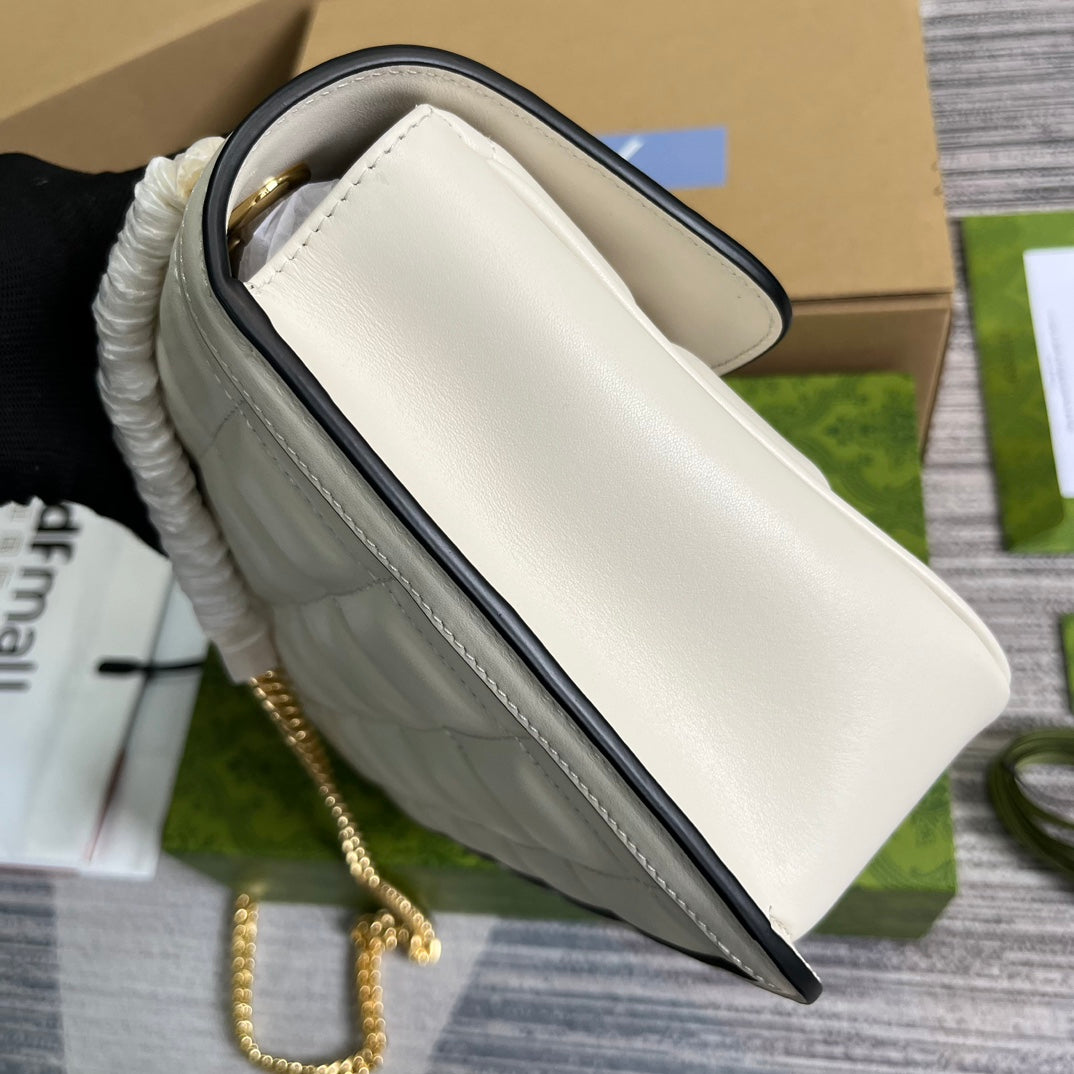 gg deco series 25cm white crossarm underarm shoulder backpack 740834