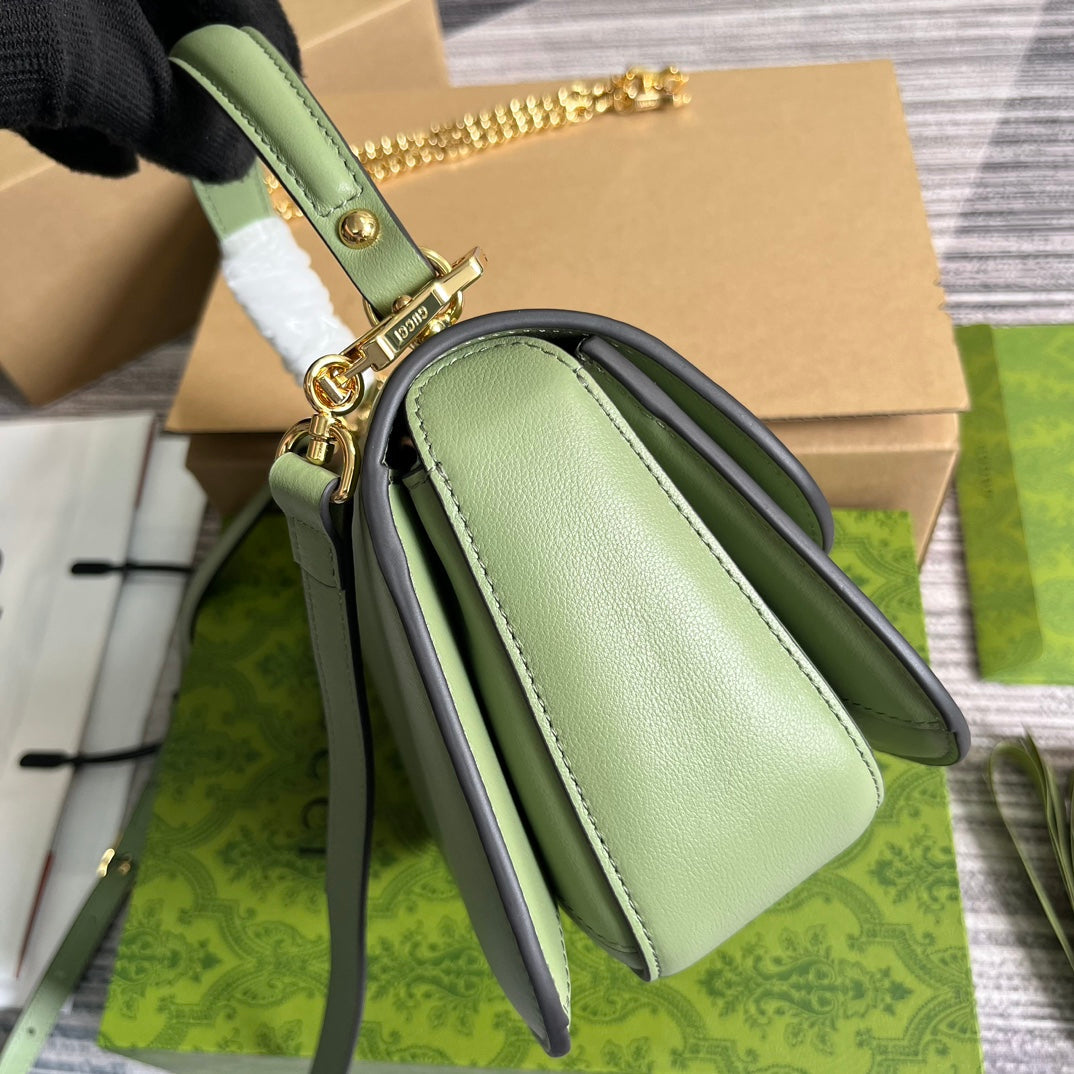 blondie series 23cm light green cross shoulder handbag 735101