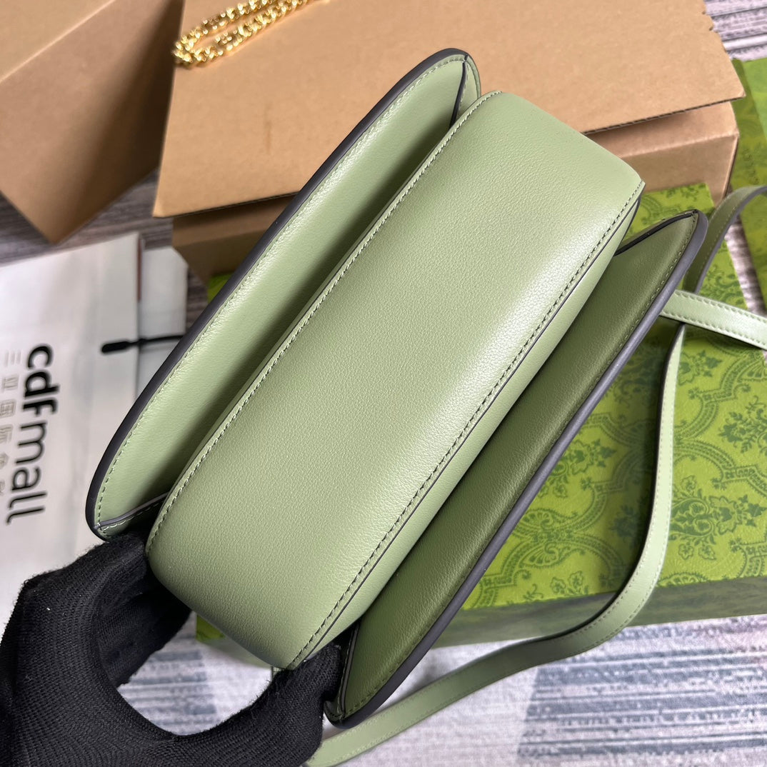 blondie series 23cm light green cross shoulder handbag 735101