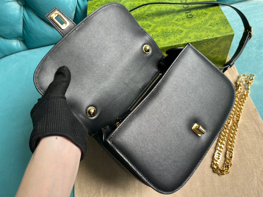 gucci blondie series 23cm underarm cross handbag 735101