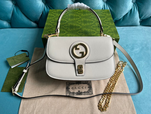 blondie series 23cm white armpit crossbody handbag 735101
