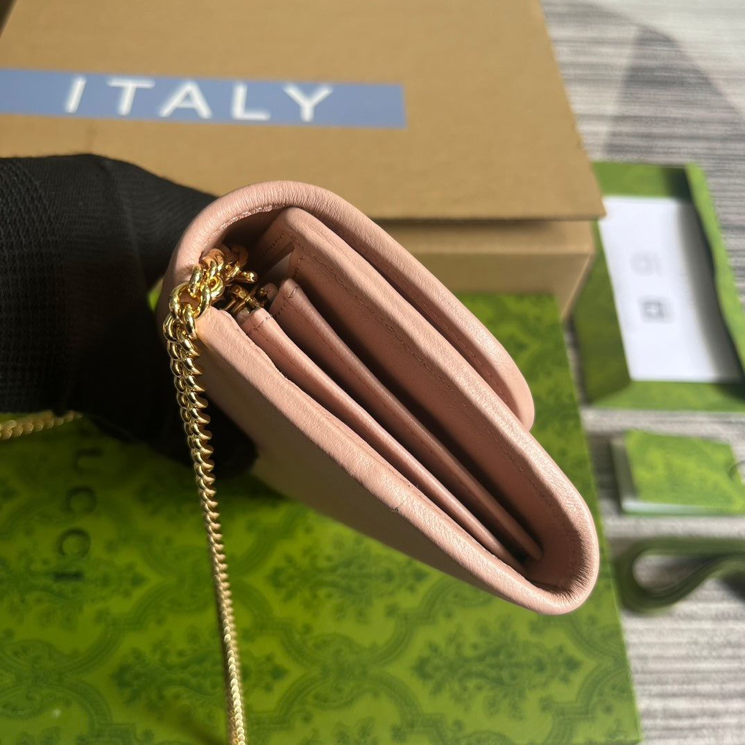 21cm pink chain crossbody shoulder bag 725215