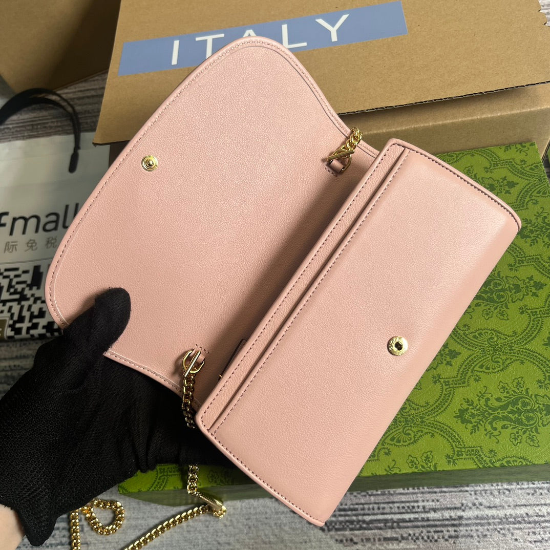 21cm pink chain crossbody shoulder bag 725215