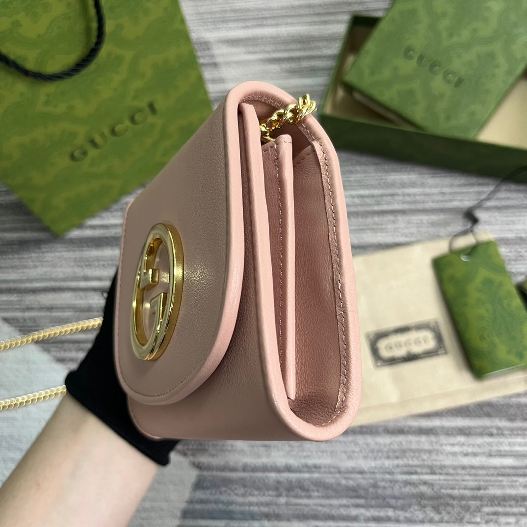 gg blondie12cm pink chain crossbody shoulder bag 725219 ¸´ÖÆ