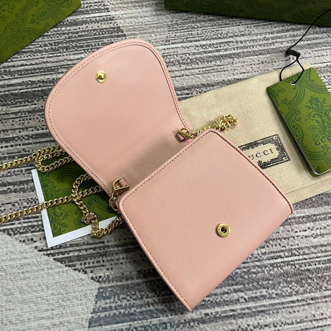 gg blondie12cm pink chain crossbody shoulder bag 725219 ¸´ÖÆ
