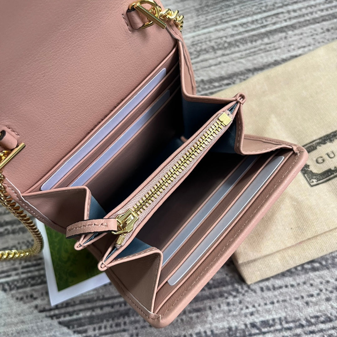 gg blondie12cm pink chain crossbody shoulder bag 725219 ¸´ÖÆ