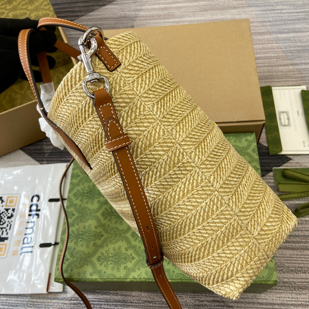 lido brown straw straw handbag 779671