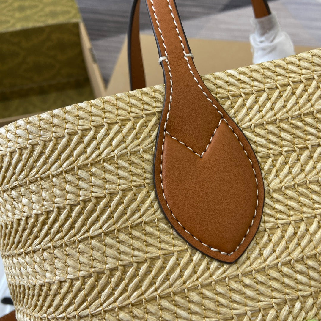 lido brown straw straw handbag 779671