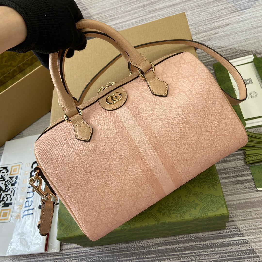 supreme gray pink crossbody bag with bill of lading shoulder bag 772061