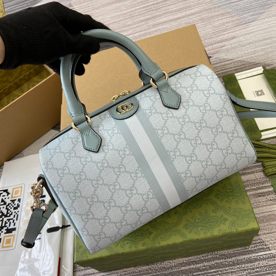 supreme grey blue crossbody bag with bill of lading shoulder bag 772061