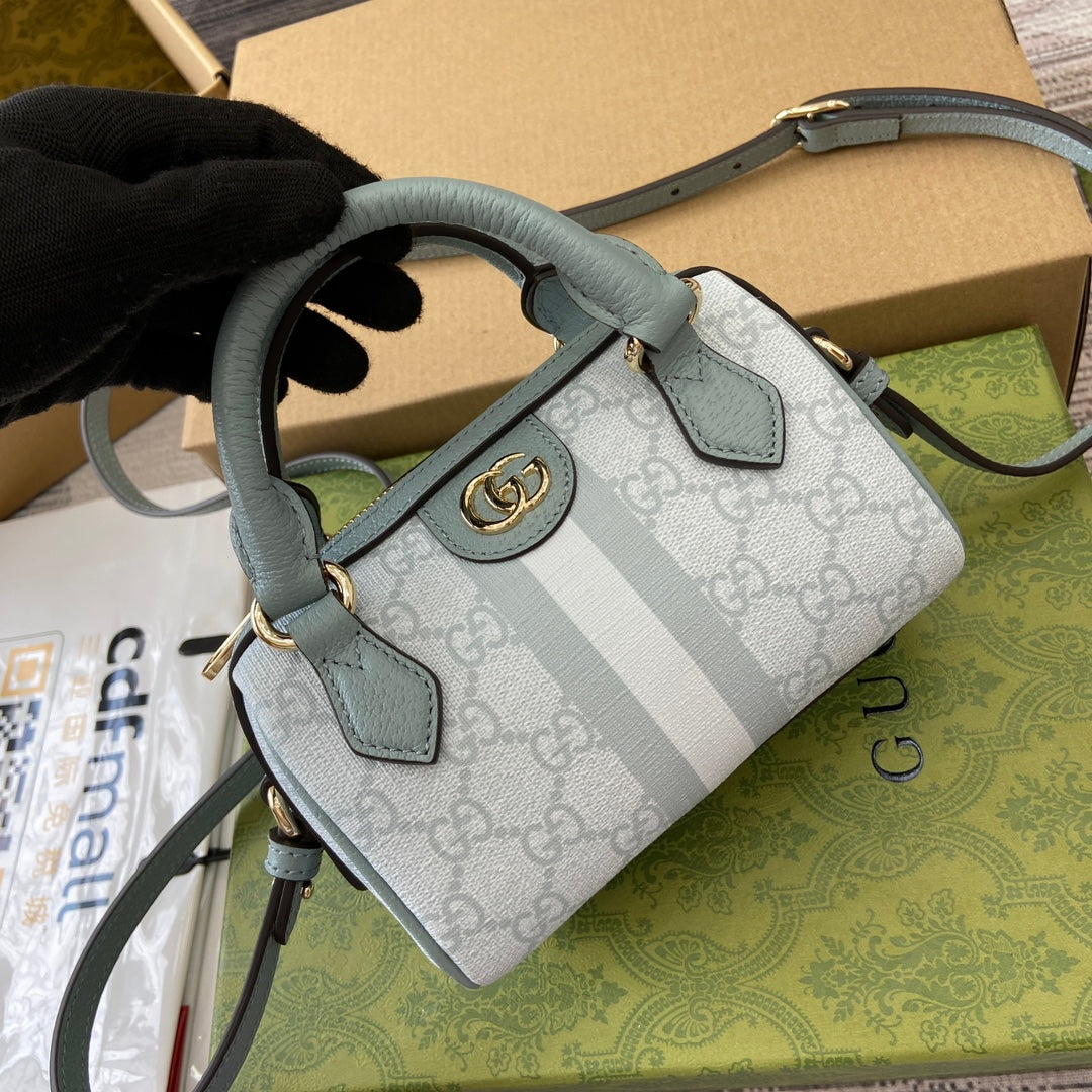 ophidia 16cm grey blue crossbody handbag bag 781490