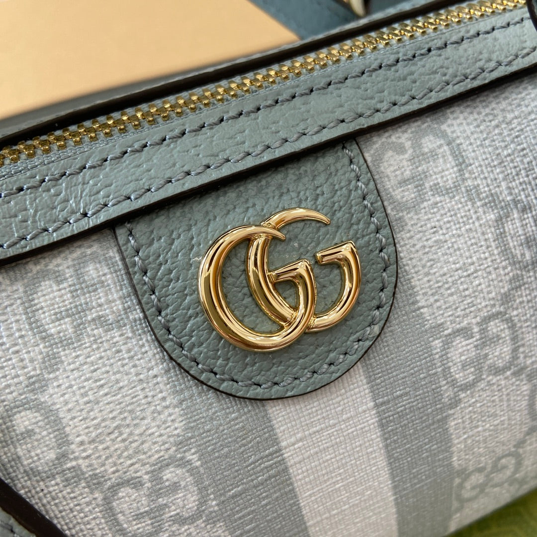 ophidia 16cm grey blue crossbody handbag bag 781490