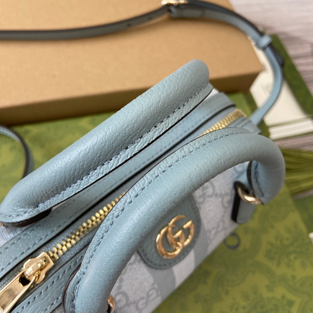 ophidia 16cm grey blue crossbody handbag bag 781490