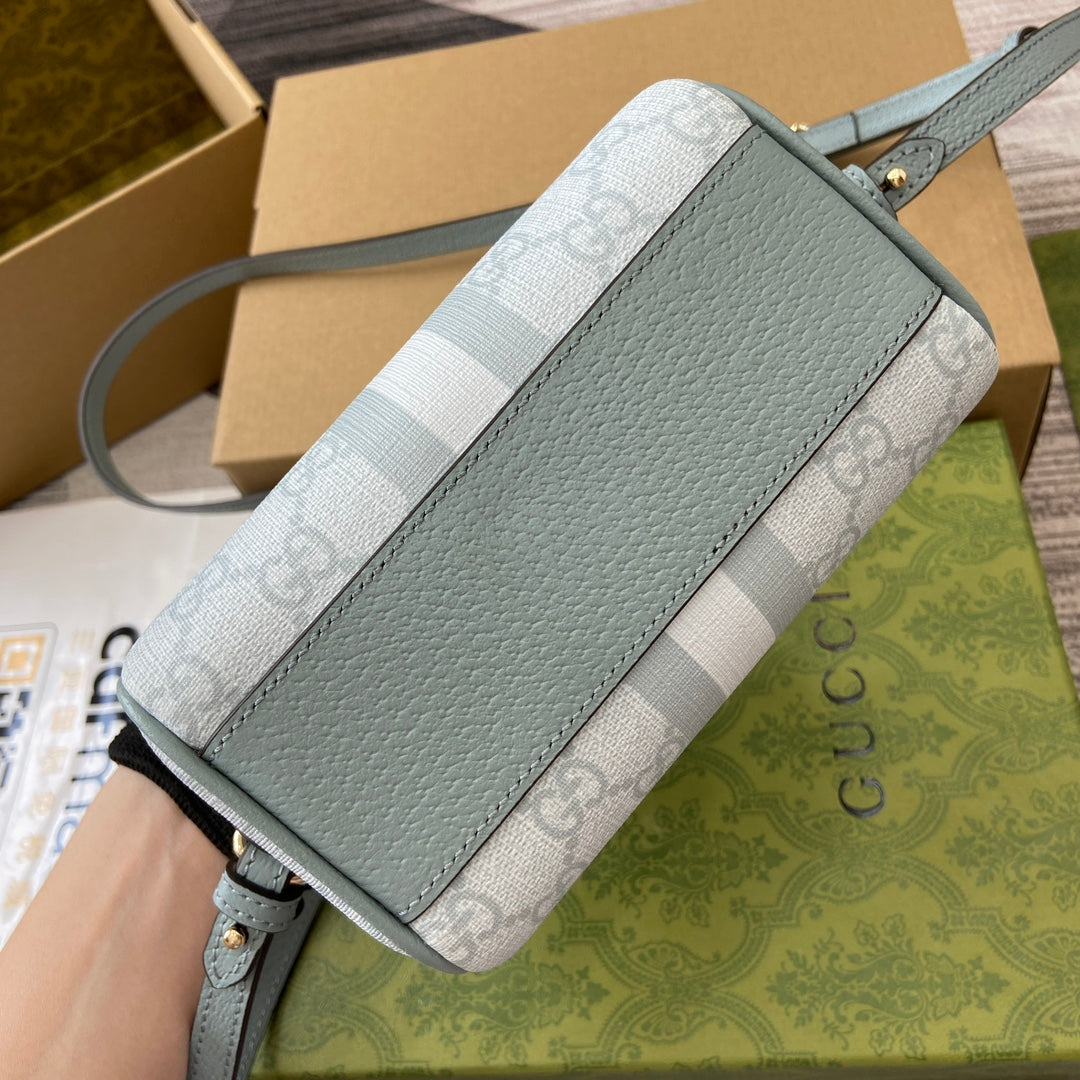 ophidia 16cm grey blue crossbody handbag bag 781490