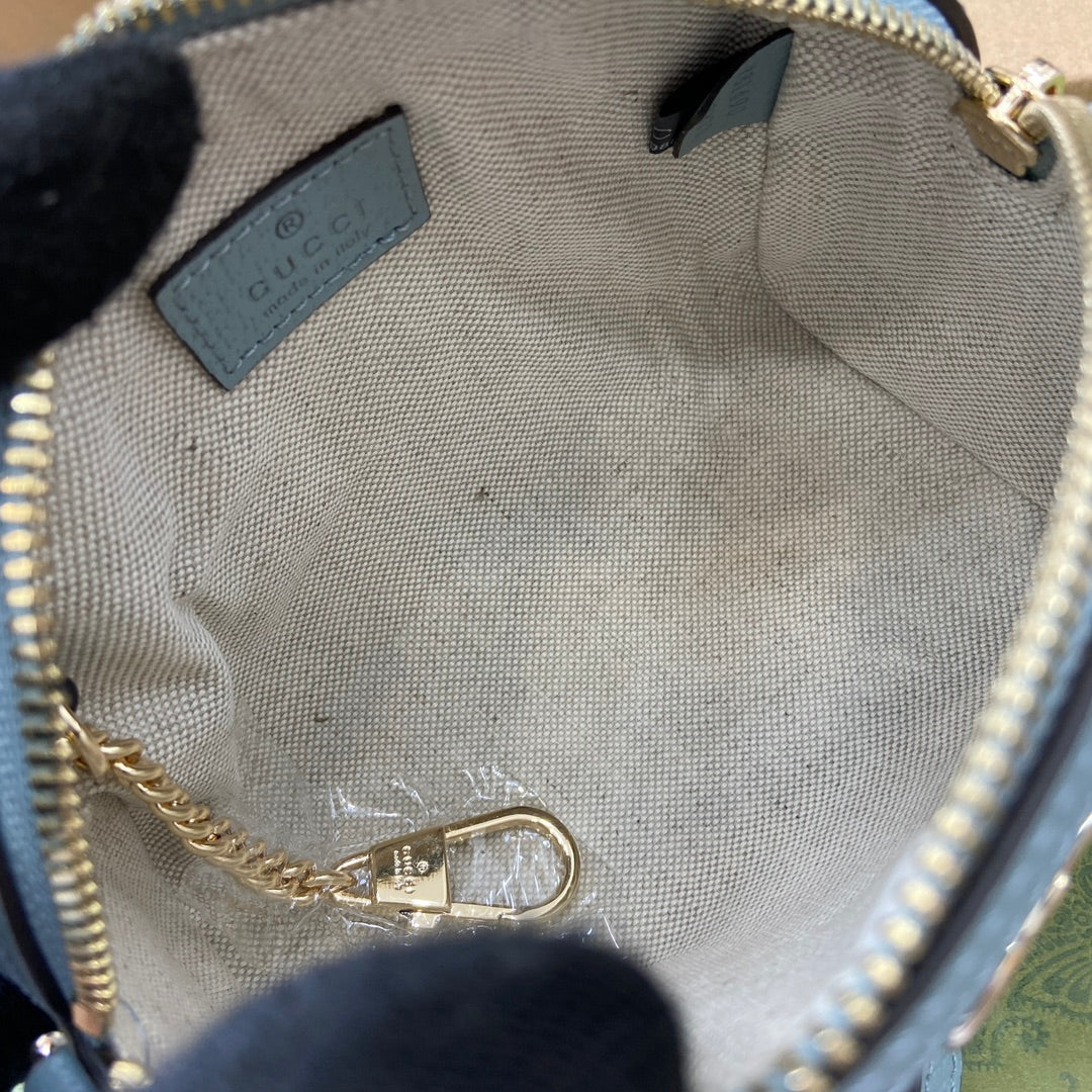 ophidia 16cm grey blue crossbody handbag bag 781490
