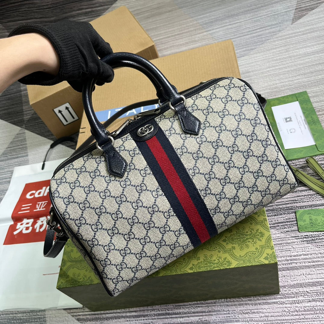ophidia 20cm blue medium cross handbag 772065