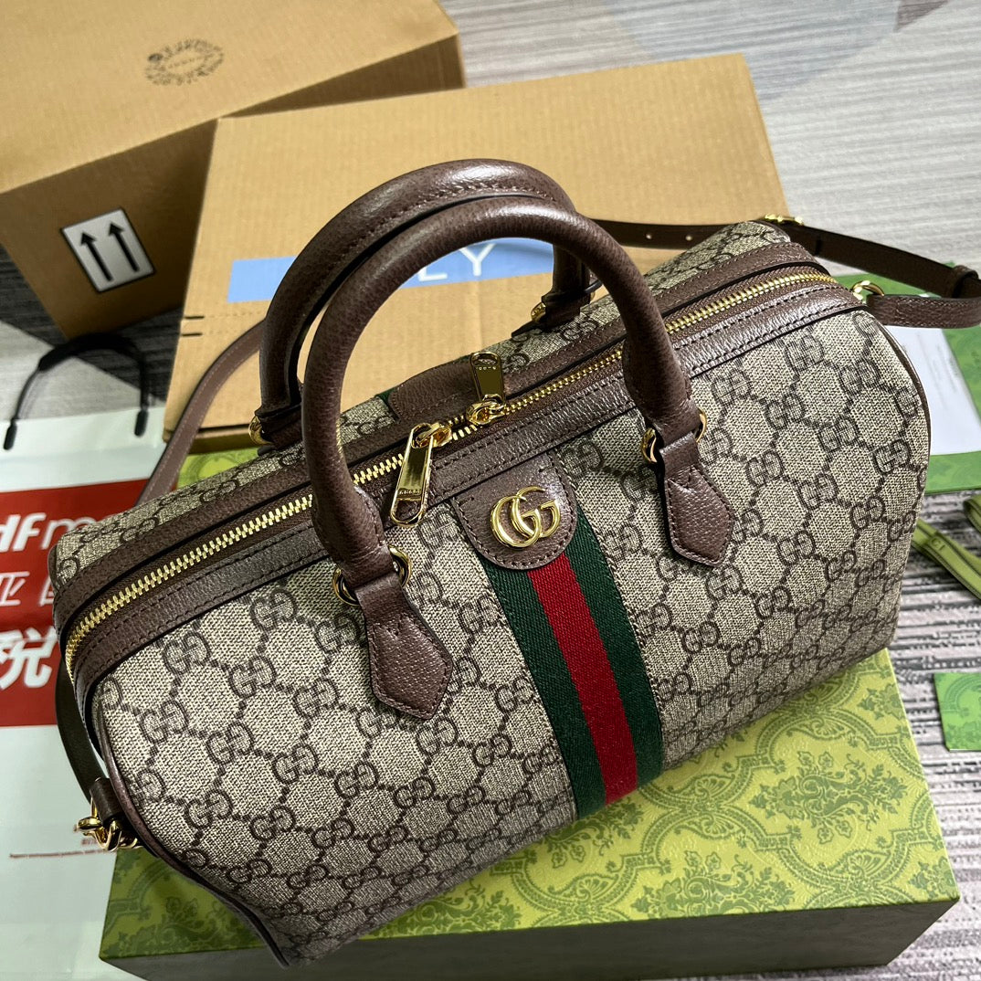 ophidia brown 20cm medium crossarm underarm handbag 772065