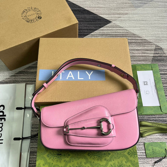 horsebit 1955 series small pink crossbody carrying backpack 764155