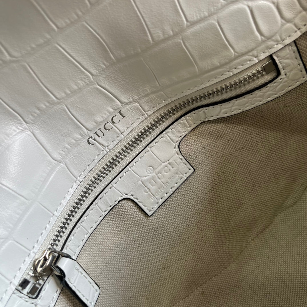 gg horsebit 1955 series small white underarm handbag shoulder backpack 764155