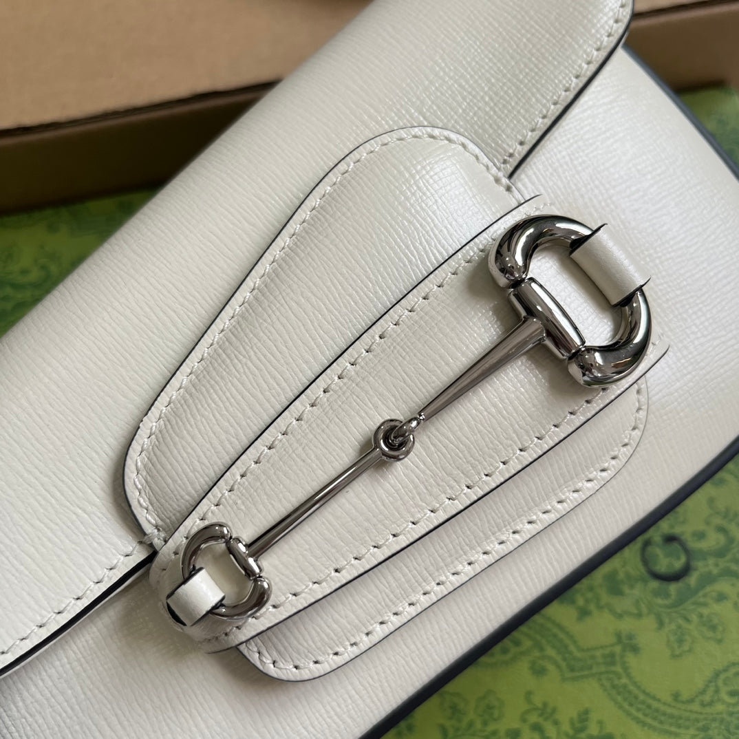 white horsebit 1955 series underarm shoulder backpack 774209