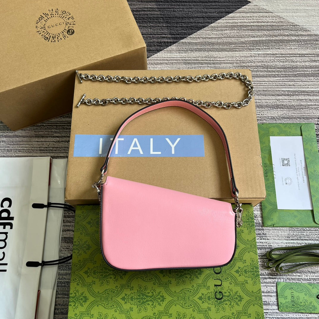 horsebit 1955 pink crossarm bill of lading shoulder bag 774209