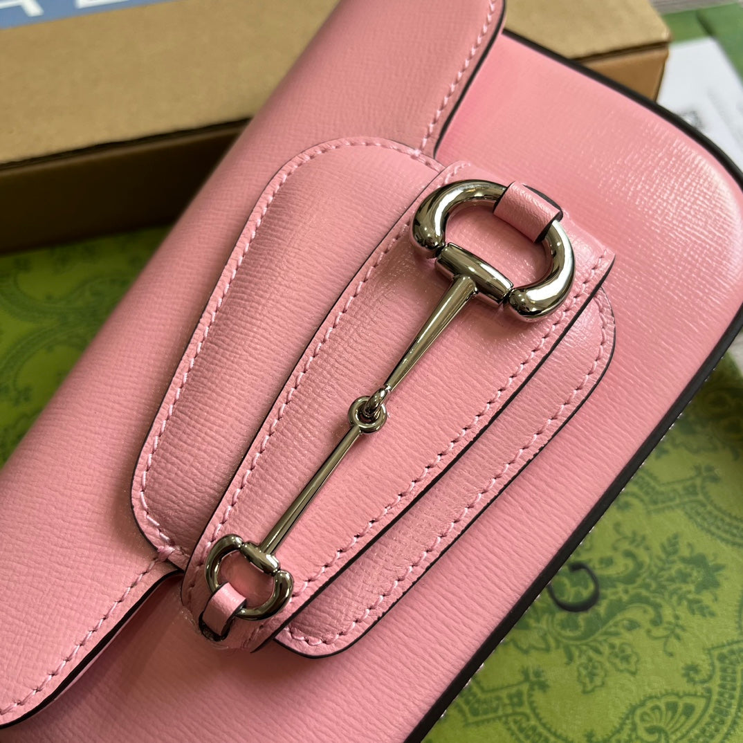 horsebit 1955 pink crossarm bill of lading shoulder bag 774209
