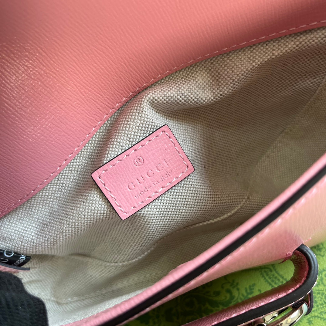horsebit 1955 pink crossarm bill of lading shoulder bag 774209