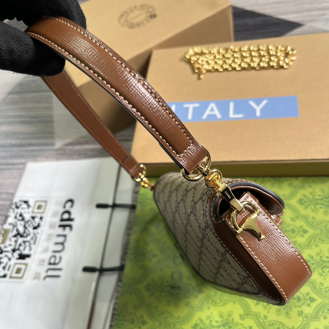 horsebit handheld underarm saddle mini shoulder backpack 774209