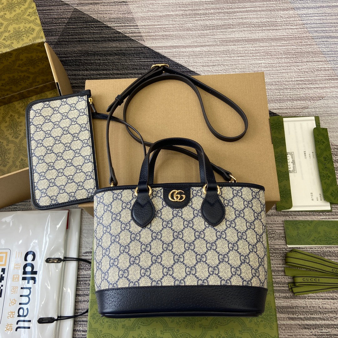 ophidia series 22cm blue handheld shoulder tote bag 811716
