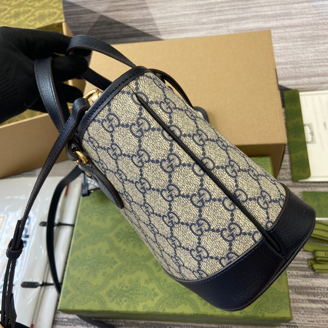 ophidia series 22cm blue handheld shoulder tote bag 811716