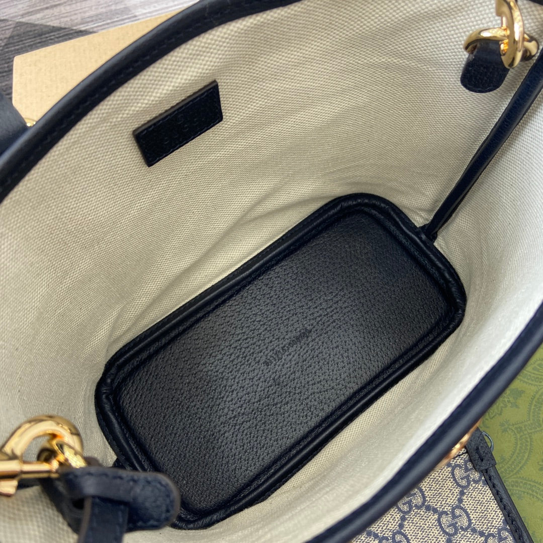 ophidia series 22cm blue handheld shoulder tote bag 811716