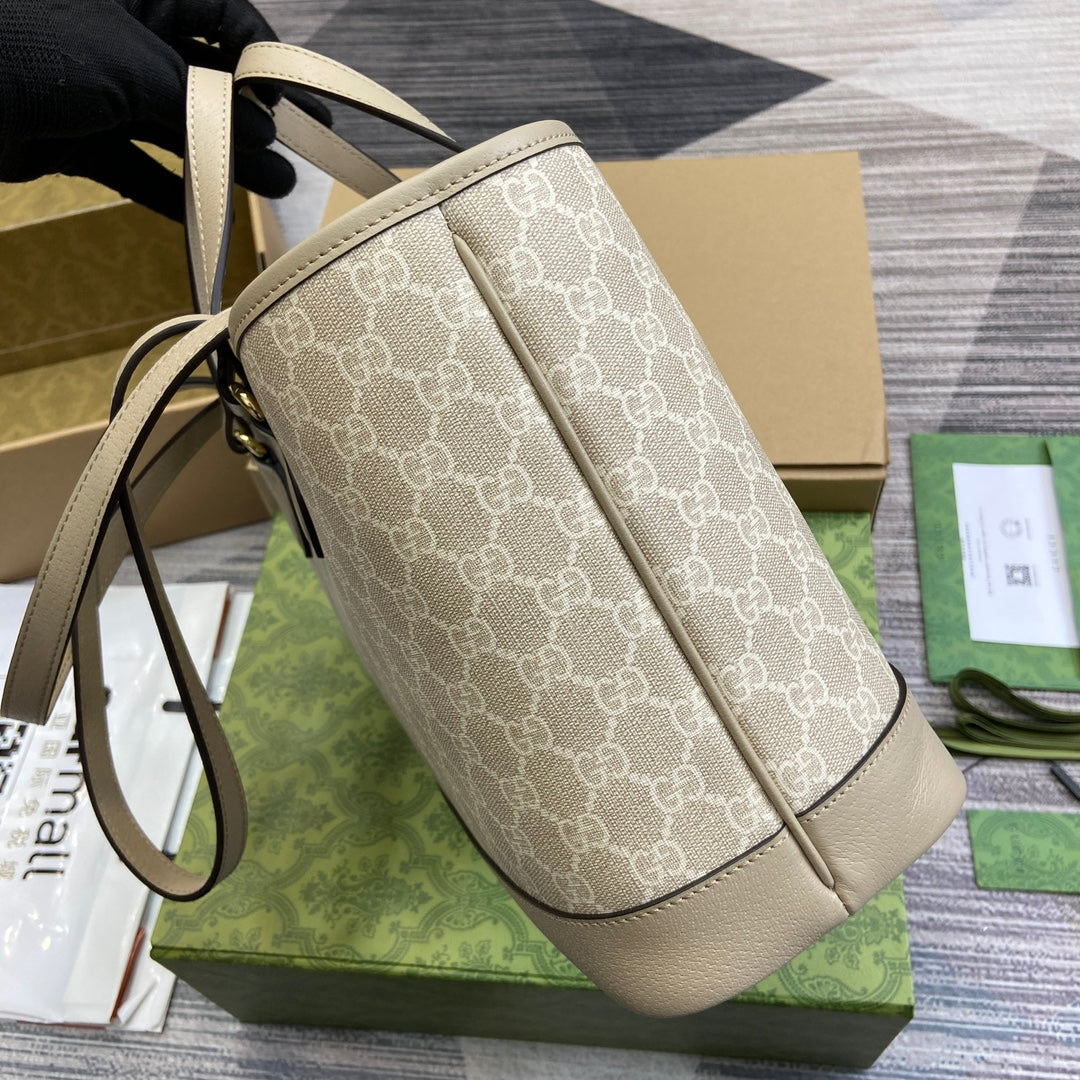 gg ophidia 31cm oat handheld shoulder bag 765043