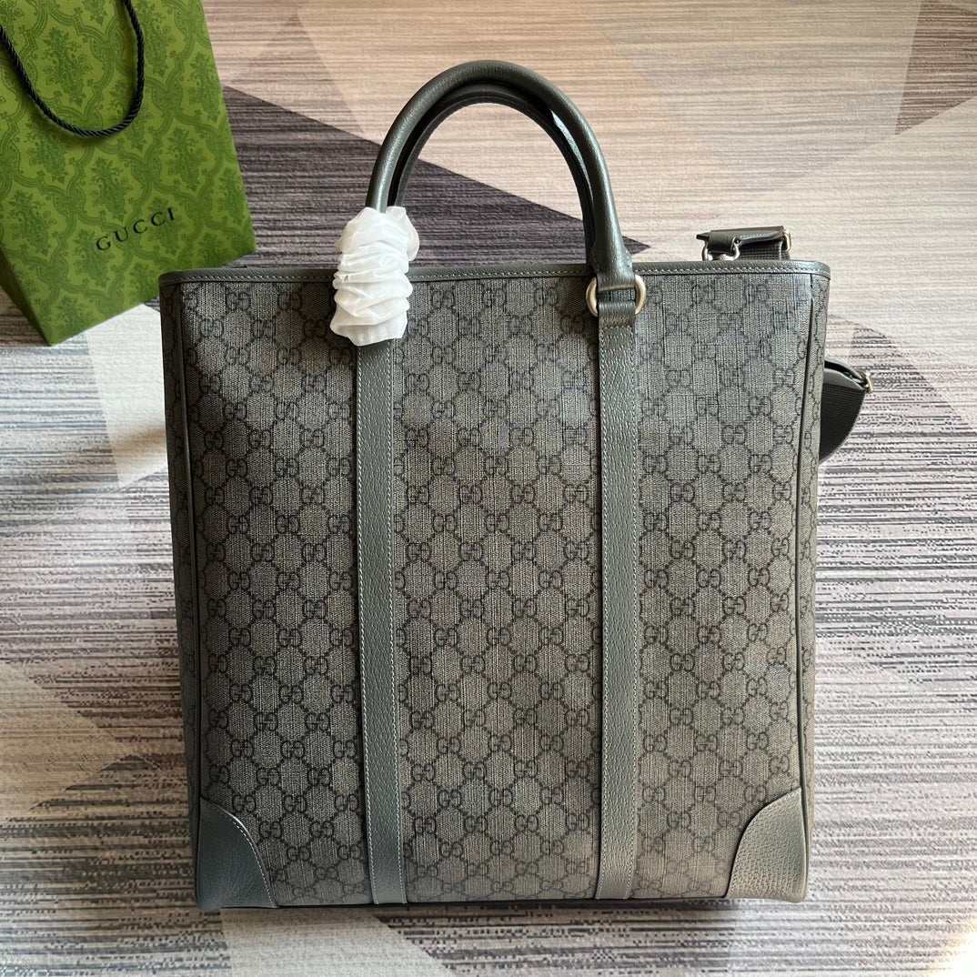 supreme tender canvas 36cm gray tote bag 763316
