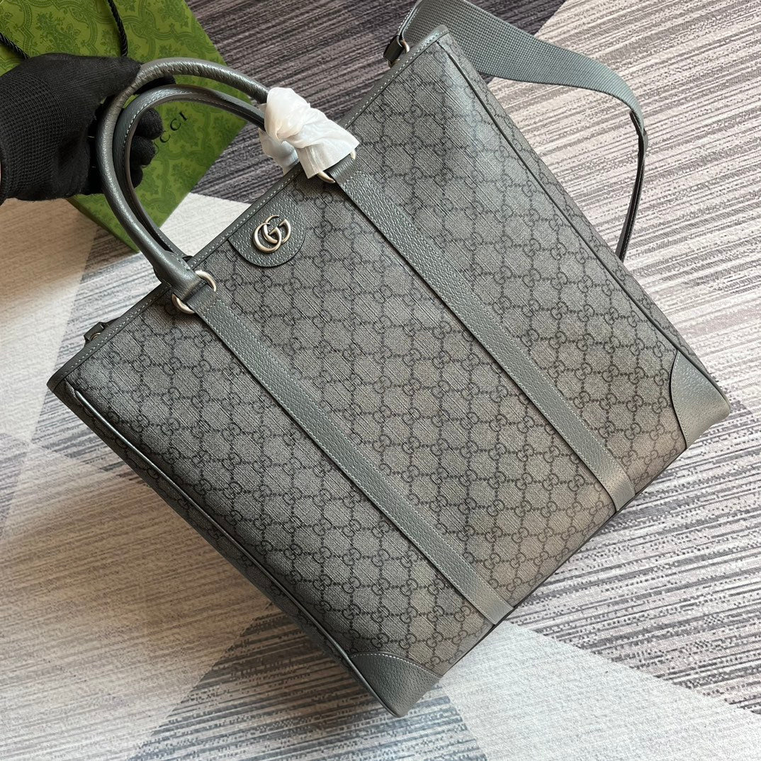 supreme tender canvas 36cm gray tote bag 763316