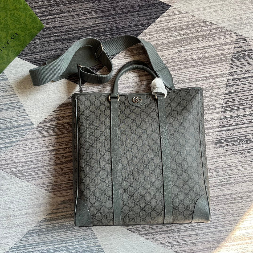 supreme tender canvas 36cm gray tote bag 763316