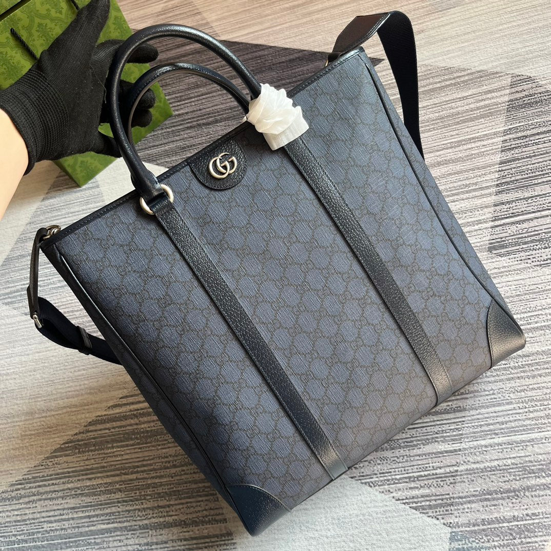 supreme tender canvas 36cm black tote bag 763316