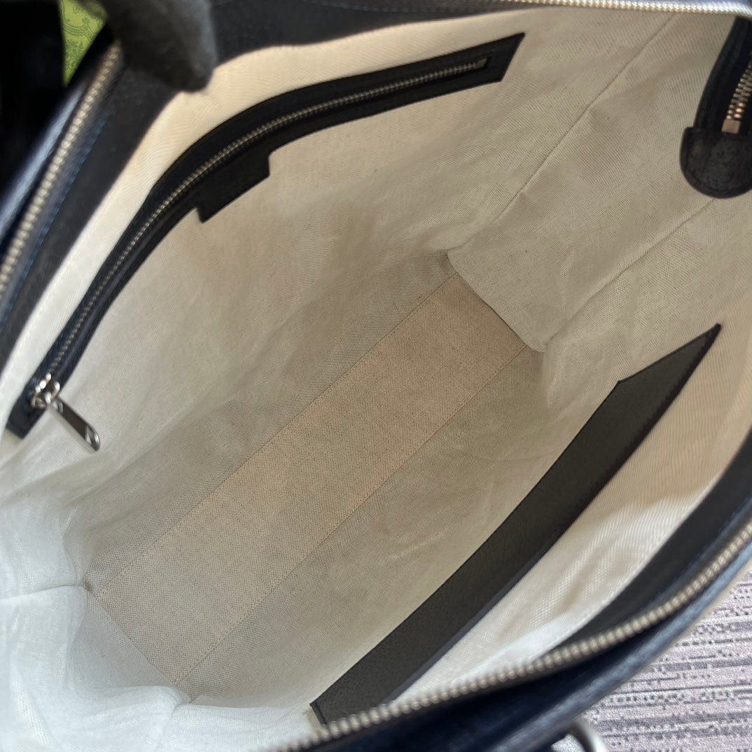 supreme tender canvas 36cm black tote bag 763316