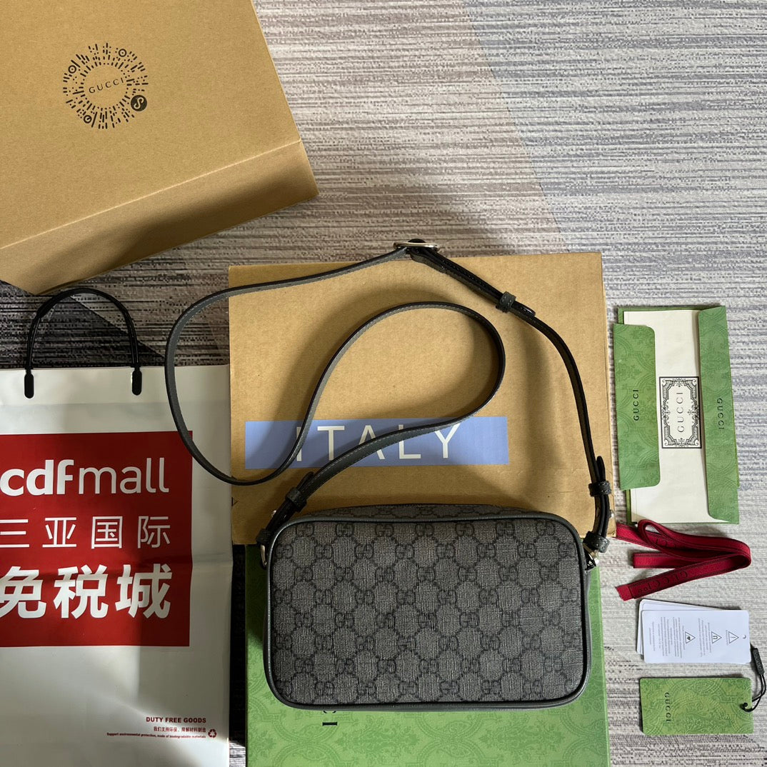 gray 24cm crossbody mini handbag shoulder bag 723312
