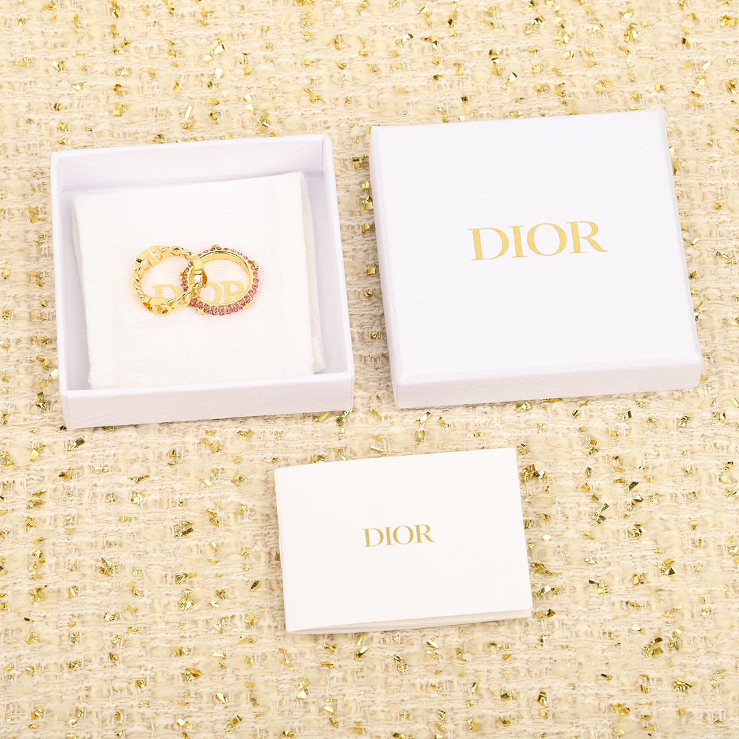 fashionable and versatile gold m size full diamond ring jza57